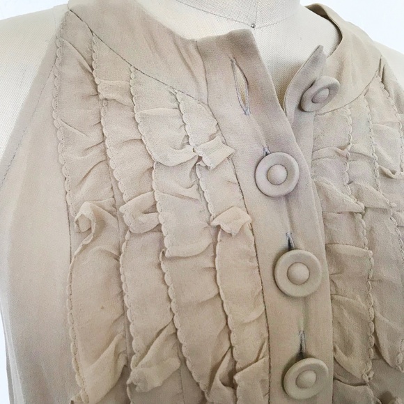 PARAMETER - Halter Ruffle Front Blouses - Picture 4 of 4